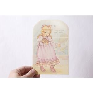 Uncut Carlton Victoria Easter Paper Doll Vintage Activity Toy ~ 260420-WH 1087